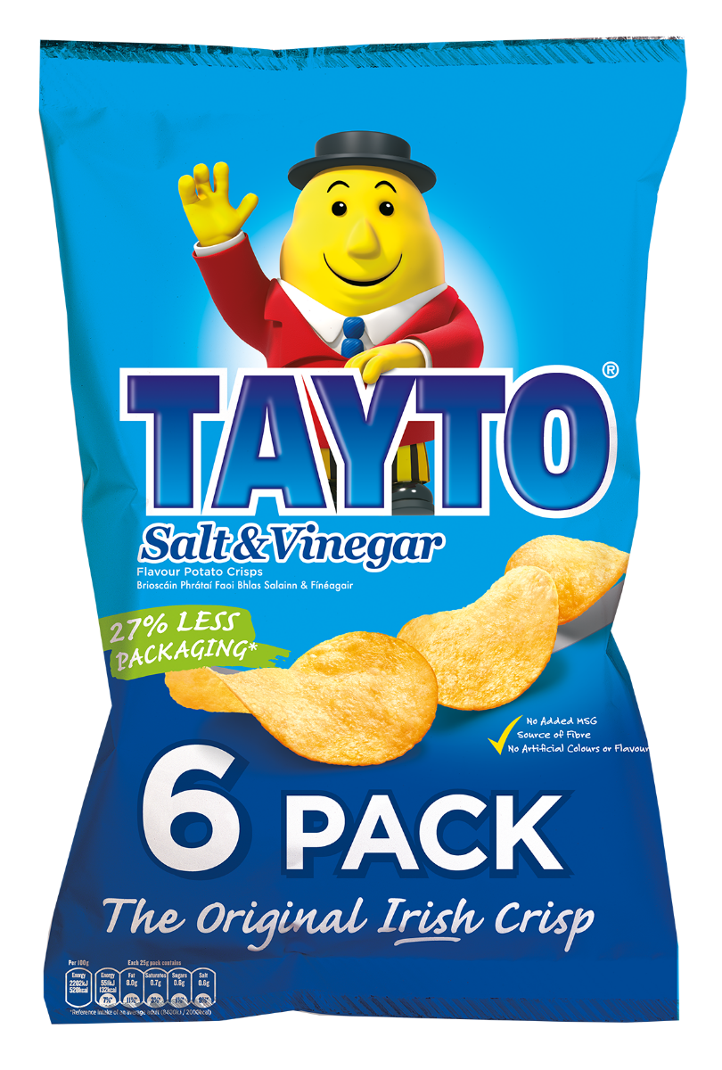 Tayto Salt & Vinegar 6 pack